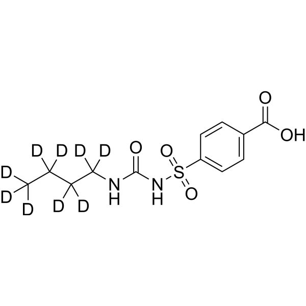 4-(N-(Butylcarbamoyl)sulfamoyl)benzoic acid-d9 1219802-95-5
